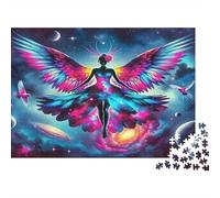 Angel in Clouds with Downcast Eyes Puzzles Imposible,desafío para Adultos Juego Educativo 1000 Piezas Obra De Arte De Juego De para Adultos Y Niños Mayores De 12 Años 52x38cm/1000pcs
