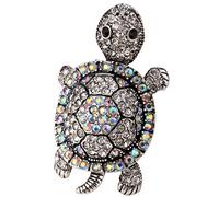 Ángel joyería mujer Crystal tortuga elástico Anillos Shaky patas de madera de cabeza
