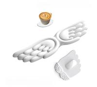 Angel Keyboard Wrist Rest Set, Ergonomic Keyboard Wrist Rest and Mouse Pad with Wrist Support for Office Gaming,Waterproof & Non-Slip, Pain Relief Comfort Typing (White,Size B)
