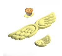 Angel Keyboard Wrist Rest Set, Ergonomic Keyboard Wrist Rest and Mouse Pad with Wrist Support for Office Gaming,Waterproof & Non-Slip, Pain Relief Comfort Typing (Yellow,Size A)