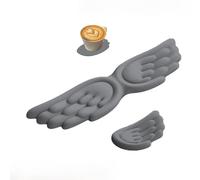 Angel Keyboard Wrist Rest Set, Ergonomic Keyboard Wrist Rest and Mouse Pad with Wrist Support,Waterproof & Non-Slip, Pain Relief Comfort Typing for Office Gaming (Grey,Size A)