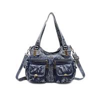 Angel Kiss Bolso de mano de mujer con correa Tote-Hobo-Crossbody, 2 Denim Blue, large