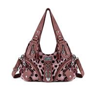 Angel Kiss Hobo Monederos y bolsos de mano para mujer, bolso bandolera, grande, para uso diario, rosa (leopard pink)