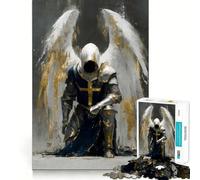 Angel Knight in Prayer,Rompecabezas de 1000 Piezas para Adolescentes,estimulación cognitiva,Divertido,Cierre Seguro,sin Piezas Sueltas,una Forma entretenida de Pasar el Tiempo Libre (50x75cm)