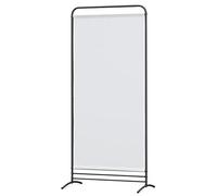 Angel Living Biombo con un Panel, Decoración Elegante, Separador de Ambientes, Divisor de Habitaciones, 80 x 180cm (Blanco)