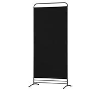 Angel Living Biombo con un Panel, Decoración Elegante, Separador de Ambientes, Divisor de Habitaciones, 80 x 180cm (Negro)