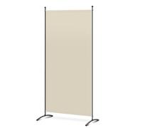 Angel Living Biombo Separador de 1 Panel, Decoración Elegante, Separador de Ambientes Plegable, Divisor de Habitaciones, 80X180 cm (Beige)