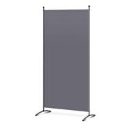 Angel Living Biombo Separador de 1 Panel, Decoración Elegante, Separador de Ambientes Plegable, Divisor de Habitaciones, 80X180 cm (Gris)