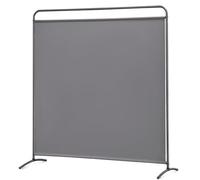 Angel Living Biombo Separador de Habitación con 1 Panel, Divisor de Habitaciones Moderno, para Habitación, Salón, Oficina, Jardín, Balcón, Terraza, etc, 162.5 x 177 cm (Gris)