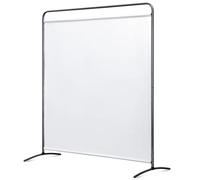 Angel Living Biombo Separador de Habitación con 1 Panel, Divisor de Habitaciones Moderno, para Habitación, Salón, Oficina, Jardín, Balcón, Terraza, etc, 162.5 x 177 cm (Blanco)