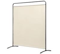 Angel Living Biombo Separador de Habitación con 1 Panel, Divisor de Habitaciones Moderno, para Habitación, Salón, Oficina, Jardín, Balcón, Terraza, etc, 162.5 x 177 cm (Beige)