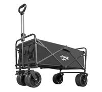 Angel Living Carro Playa Plegable con Frenos 300L 150 KG, Carrito Plegable con Ruedas Extra Grandes 7 * 4 Pulgadas para Todo Terrenos, Carro de Transporte para Jardín, Camping y Compras