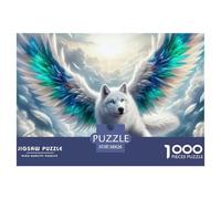 Ángel Lobo Volando Material De Papel Resistente Buen Rompecabezas, Apto para Relax En Casa Y Hobbies Personales 38x26cm/1000pcs