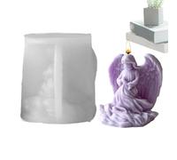 Angel Mold - Molde 3D De Ángel Niña Para Manualidades Con Arcilla | Moldes 3D De Ángel Niña Para Jabón, Cera De Soja, Molde De Silicona 3D Para Manualidades, Adornos De Yeso, Velas, Choc