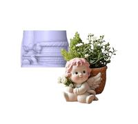 Angel - Molde de silicona para joyas, moldeo de resina, decoración interior, manualidades, donaciones, contenedor de flores