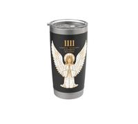 Angel Number 1111 Spirituality Angelic Vitral Art Vaso térmico de acero inoxidable de doble pared