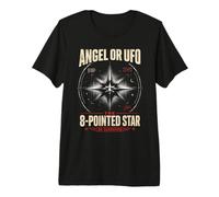 Ángel o OVNI 8 Estrellas Puntiagudas desclasificado UAP Ezequiel Wheel Camiseta Premium