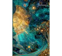 Angel of Light Journal: A Magical Writing Notebook with Radiant Sunlight, Whimsical Trees, and Enchanting Angel Art in Turquoise, Gold, and Dark Blues