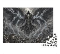 Ángel Oscuro de la Muerte La Parca Puzzle 1000 Piezas, Desafío de Difícil