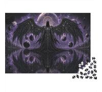 Ángel Oscuro de la Muerte Puzzle 1000 Piezas Adultos Y Niños,Rompecabezas,Premium,Cartón La Parca,14 Años+,Deco Pared,Regalo Ideal,Anti-estrés,Relax,Desafío,Reto,Educativo 70x50cm