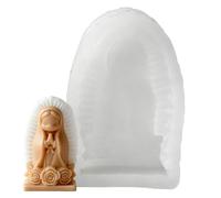 Angel Prayer Girl Mold, Silicone Candle Making Tool, Figurine Casting DIY Craft Design, 2.01x3.15x1.22 Inches Wax Resin Plaster Mold Kit, Detailed Decorative Sculpture Maker, Baking Art Supply Tool