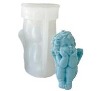 Angel Silicone Mould - Silicone Candle Mold - 3D Angel Candle Mold, Candle Making Mould, Silicone Fondant Moulds | Aromatherapy Mold, Chocolate Cake Making Mold