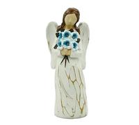 Angel Solar Light, 11 inch Resin Solar Angel Angel Led Garden Lights, Waterproof Aesthetic Sculpture for Fence, Lawn, Pathway, Ideal for Outdoor Decoration and Evening Ambience