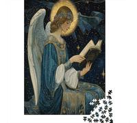 Ángel sosteniendo un libroUniverso Oscuro con Cielo estrelladoRompecabezas De 1000 Piezas para Adultos, Juegos EduGatoivos70x50cm/1000pcs
