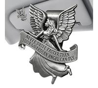 Angel Visor Clip - 3D Auto Interior Decoration, Car Sun Visor Decor for Women Drivers Daily Commute Urban Driving Road Trip Birthday Holiday Trucks Sedans RVs SUVs Cute Decorative Car Accessory