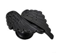 Angel Wing - Tiradores de cocina en aleación de zinc, moderno y minimalista, disponible para gabinete, baño, manijas de muebles en dorado SIL (negro)