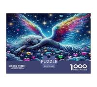 Angel Wings Puzzle Imposible Desafío Extremo Adultos Niños 1000 Piezas Arte Moderno Cumpleaños Regalo Brain Teaser Mindfulness Activity 70x50cm/1000pcs