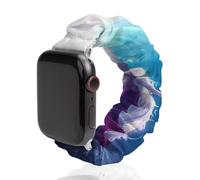 Angel Wings Scrunchie - Correa de repuesto elástica suave compatible con Apple Watch, 38mm/40mm, Acero inoxidable, No es una piedra preciosa