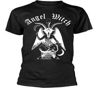 Angel Witch 'Baphomet' Mens T Shirt Casual Graphic Vintage Gift Tops Black XXL