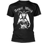 Angel Witch NWOBHM Occult Goat Graphic T-Shirt Black M