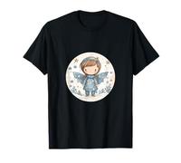 Angel with Wings For Women and Kids Cute Winter Wonderland Camiseta
