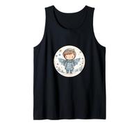 Angel with Wings For Women and Kids Cute Winter Wonderland Camiseta sin Mangas