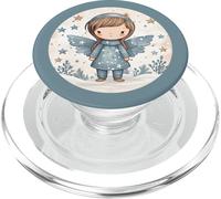 Angel with Wings For Women and Kids Cute Winter Wonderland PopSockets PopGrip para MagSafe