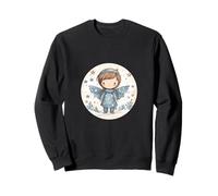 Angel with Wings For Women and Kids Cute Winter Wonderland Sudadera