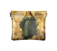 Angel Woman - Monedero dorado para hombre, billeteras para dinero en efectivo para mujer, Angel Woman Gold-2, 4.33x3.74In, Angel Woman Gold-2