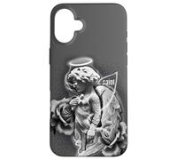 Ángel x Santo x Rosas Tatuaje Carcasa para iPhone 16 Plus