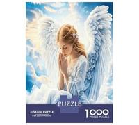 Ángel y Nube de oración 1000 Piezas Puzzle Clásico Gracia Divina Celestial Puzzle para Adultos, Cartón Grueso - Adolecentes 12-18, Entrena La Lógica, Amantes De Puzzles 52x38cm/1000pcs