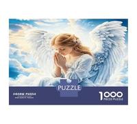 Ángel y Nube de oración 1000 Piezas Set De Puzzle Gracia Divina Celestial Puzzle Clásico, Cartón Resistente - para Parejas, Ultra Difícil, Top Calificado, Actividad Casa 52x38cm/1000pcs