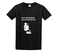 Angela Davis Quote Political Activist 1960S Unisex 100% Cotton Short-Sleeve T-Shirts Black S