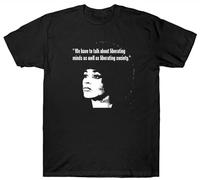 Angela Davis T Shirt Quote Political Activist 1960'S Men T Shirt Short Sleeve Top T Shirts of Cotton Shirts