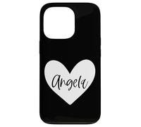 Ángela Rosa Nombre Corazón Amor Mujer Niña Amigo Personalizado Carcasa para iPhone 13 Pro