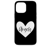 Ángela Rosa Nombre Corazón Amor Mujer Niña Amigo Personalizado Carcasa para iPhone 13 Pro MAX
