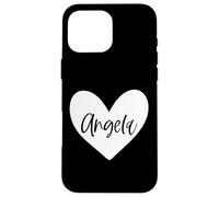 Ángela Rosa Nombre Corazón Amor Mujer Niña Amigo Personalizado Carcasa para iPhone 16 Pro MAX