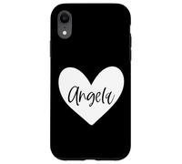 Ángela Rosa Nombre Corazón Amor Mujer Niña Amigo Personalizado Carcasa para iPhone XR