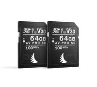 Angelbird AV Pro - Tarjeta SD MK2 de 64 GB UHS-I V30 U3 Clase 10 para Canon, Paquete de 2