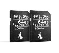 Angelbird AV Pro - Tarjeta SD MK2 de 64 GB UHS-I V30 U3 Clase 10 para Fujifilm 2 Unidades